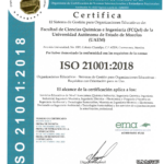 Certificados 2024 a 2027 ISO 21001